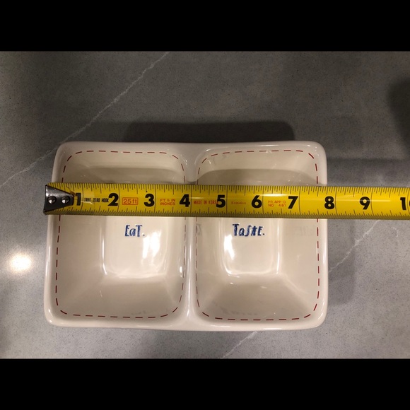 NEW Rae Dunn “Eat Taste” Divided Dish - Picture 4 of 8